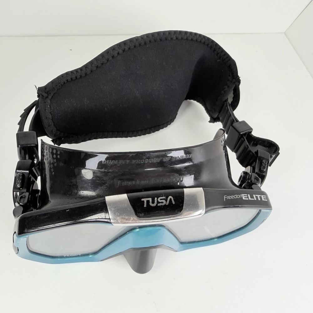 TUSA Freedom Elite M1003QB-OG Scuba Dive Mask Ocean Green Black w/ Case - Picture 2 of 15